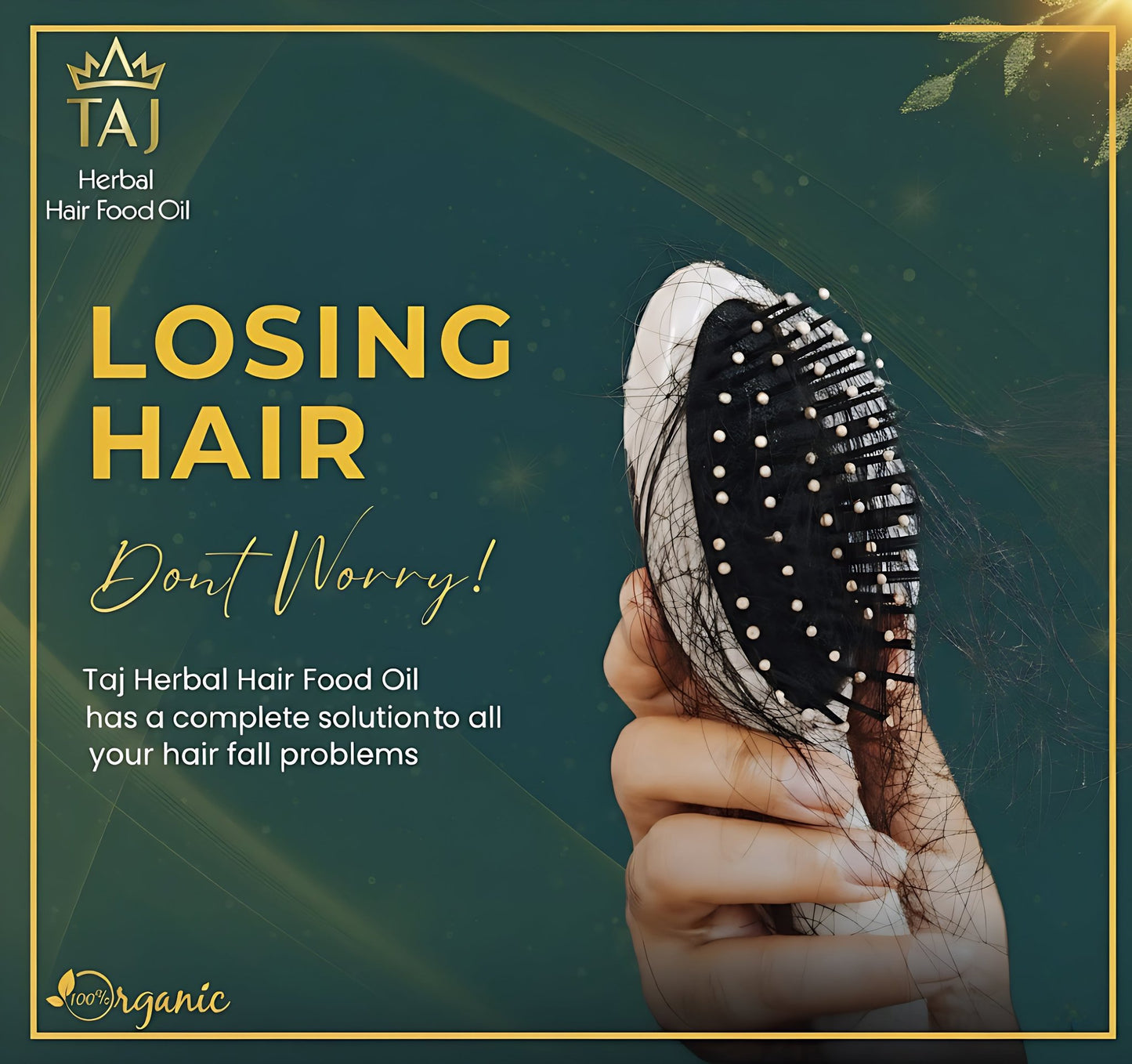 Taj Herbal Hair Food Oil – 100% Natural Nourishment