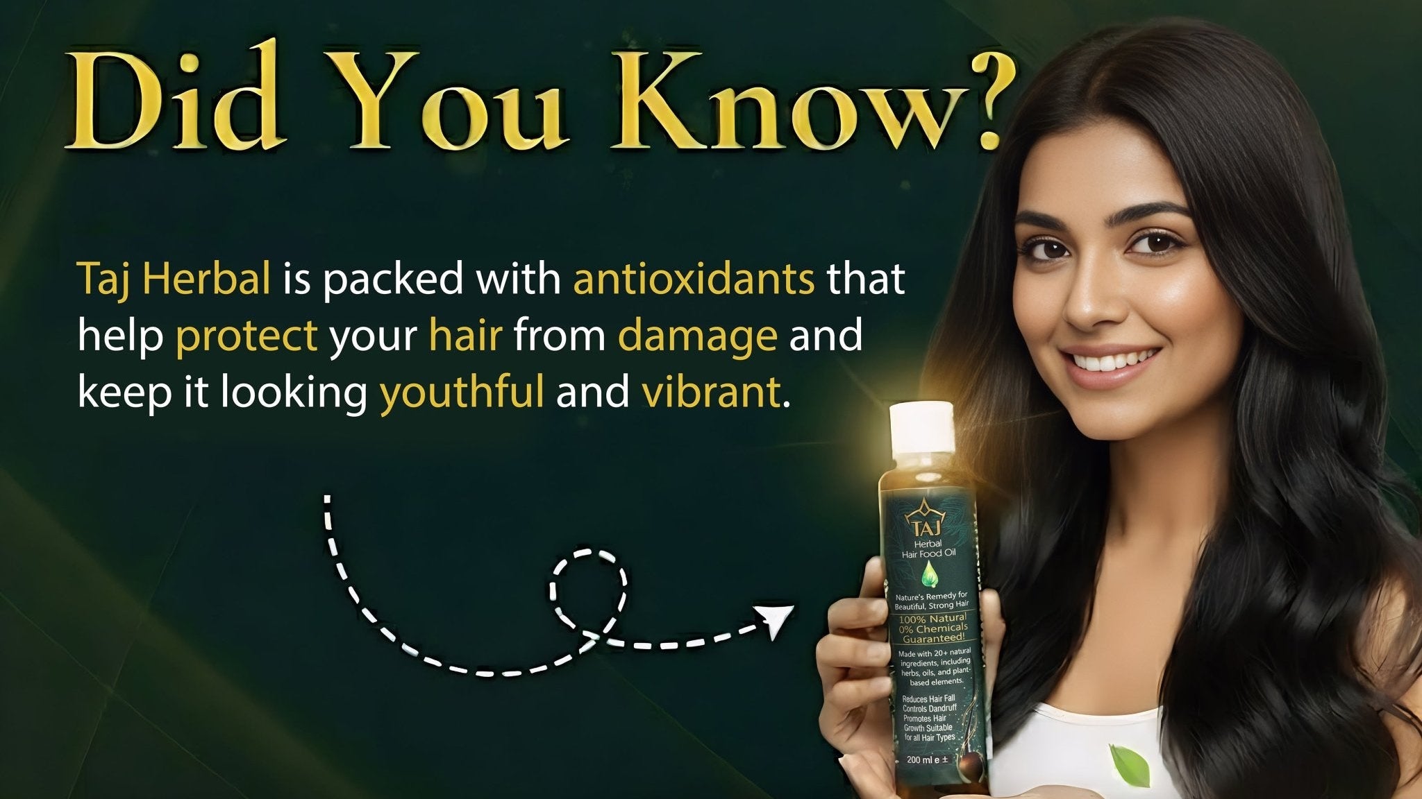 Taj Herbal Hair Food Oil – 100% Natural Nourishment