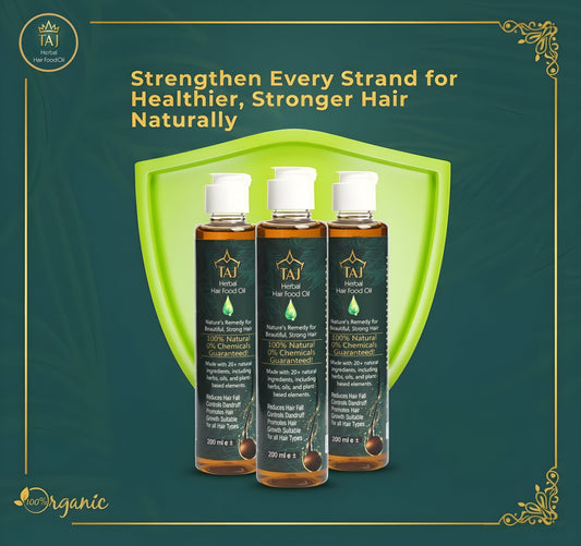 Taj Herbal Hair Food Oil – 100% Natural Nourishment